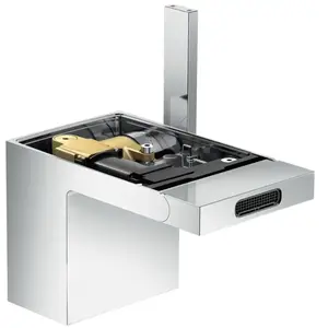 hansgrohe Axor MyEdition A Mitigeur monocommande pour bidet 121 mm, avec vidage poussoir, sans plaque, chrome