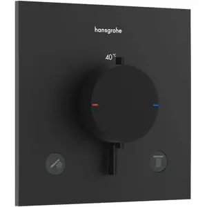 hansgrohe LivaFine Mitigeur thermostatique de douche encastré, 2 sorties, 15622670, pas cher