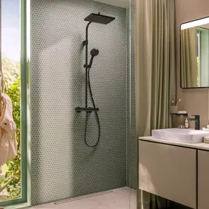 Hansgrohe 28749670 Activera Q Showerpipe 290/180 1jet pas cher