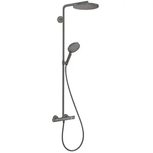 Comparateur de prix : Hansgrohe Colonne de douche thermostatique Raindance Select S 240 noir chromé brossé