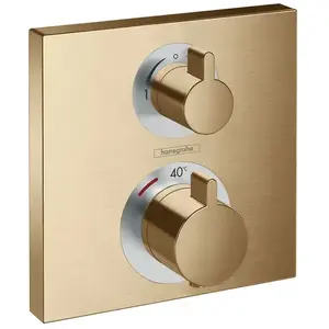 Comparateur de prix : Hansgrohe Ecostat Square Thermostat encastré, pour 2 sorties, 15714140