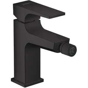 Mitigeur bidet poignée manette Hansgrohe Metropol, Noir mat pas cher