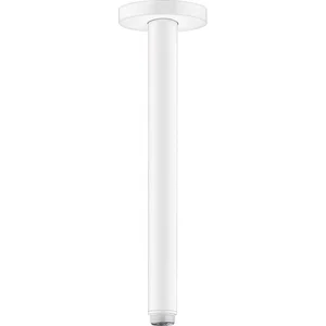 Comparateur de prix : Bras de douche s 300mm plafond m 1/2', Blanc mat (27389700) - Hansgrohe