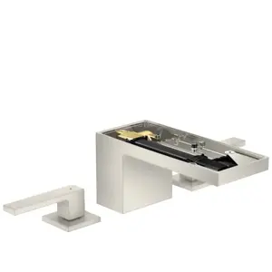 hansgrohe Robinet lavabo 3 trous 70 Axor MyEdition A 151 mm, avec vidage poussoir, sans plaque, chromé pas cher