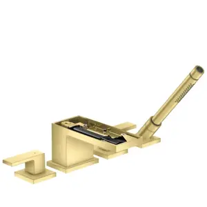 hansgrohe Ensemble complet Axor MyEdition Mitigeur lavabo 4 trous, sans plaque, laiton brossé