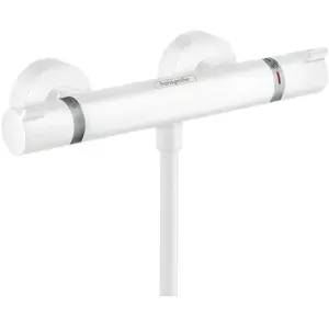 Comparateur de prix : Mitigeur Thermostatique douche HANSGROHE Ecostat blanc mat - 13116700