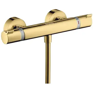 Comparateur de prix : Hansgrohe Mitigeur thermostatique de douche Ecostat Comfort Aspect doré poli