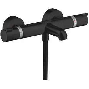 Mitigeur bain douche thermostatique Ecostat Comfort noir mat Hansgrohe