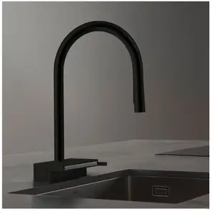 Comparateur de prix : Hansgrohe Robinet de cuisine avec douchette Aquno Select M81 170 3 jets noir mat