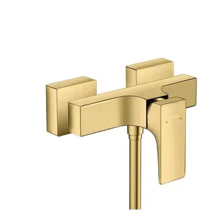 HANSGROHE Mitigeur Thermostatique douche aspect doré poli pas cher