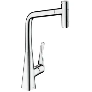 Comparateur de prix : Hansgrohe Robinet de cuisine avec douchette Metris Select M71 320 2 jets chromé