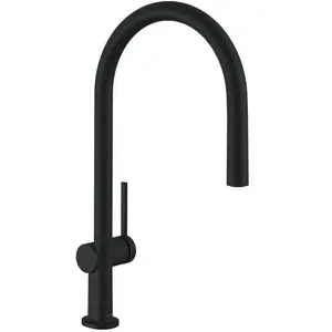 Comparateur de prix : Hansgrohe Robinet de cuisine avec douchette Talis M54 210 sBox noir mat 72803670
