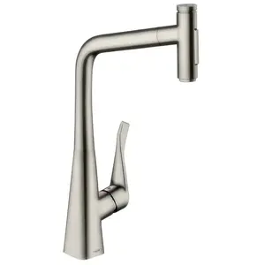 Comparateur de prix : Mitigeur de cuisine HANSGROHE Metris Select M71 - Gris - Pivotant - In...
