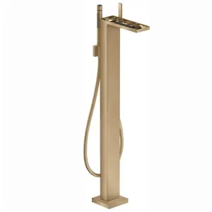 hansgrohe Mitigeur monocommande baignoire Axor MyEdition A 196 mm, sur pied, sans plaque, bronze brossé