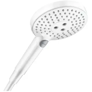 Comparateur de prix : Hansgrohe Pommeau de douche Raindance Select S EcoSmart 120 3 jets blanc mat TU