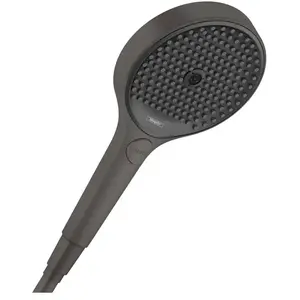 Comparateur de prix : HANSGROHE Douchette à main 130 3jet noir chromé brossé Rainfinity