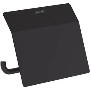 Comparateur de prix : hansgrohe AddStoris Porte-papier WC avec couvercle, noir mat, 41753670