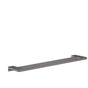 Comparateur de prix : Hansgrohe Porte-serviettes double rail 648 mm noir chromé brossé AddStoris TU
