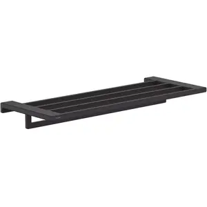 Porte-serviettes - HANSGROHE - AddStoris - 648 mm - Noir mat - Métallique