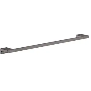 Comparateur de prix : hansgrohe AddStoris Porte-serviettes 648 mm, noir chromé brossé, 41747340