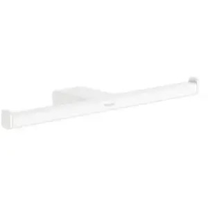 Comparateur de prix : Porte-papier - HANSGROHE - AddStoris - 300 mm - Blanc mat - Métallique