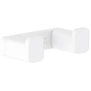 HANSGROHE Crochet double blanc mat AddStoris pas cher