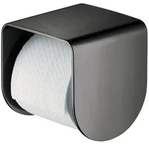 hansgrohe Axor Porte-papier toilette avec tablette, chrome noir brossé