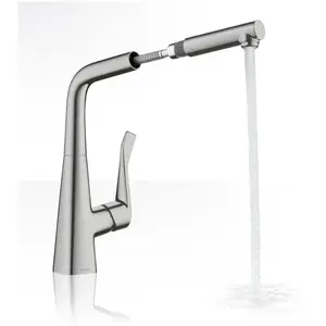 Hansgrohe Robinet de cuisine avec douchette Metris M71 320 sBox aspect... pas cher