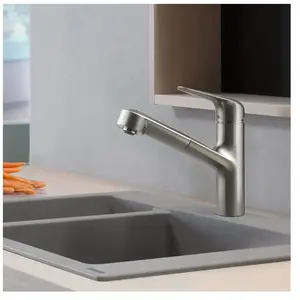 Comparateur de prix : Hansgrohe Robinet de cuisine avec douchette Focus M42 150 aspect acier inox TU