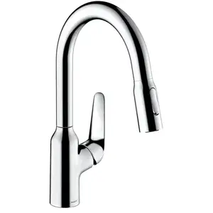 Hansgrohe Robinet de cuisine avec douchette Focus M42 180 sBox 2 jets chromé TU pas cher