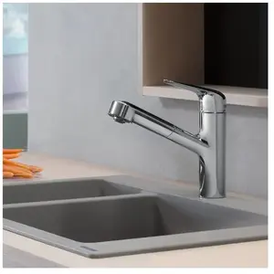 Comparateur de prix : Robinet de cuisine avec douchette HANSGROHE Focus M42 150 sBox chromé