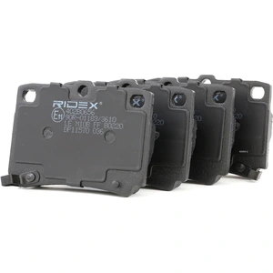 Jeu de 4 plaquettes de frein RIDEX 402B0656 - Réf. 250402B0656 pas cher