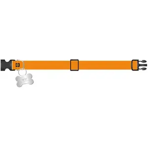 Alpha Industries Basic Dog-Tag Collar Alpha Orange pas cher
