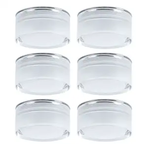 ETC-SHOP Lot de 6 spots led encastrés plafonniers chrome sommeil chamb...