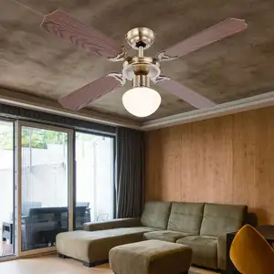 Etc-shop - Ventilateur de plafond led avec interrupteur à tirette plaf... pas cher