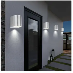 Lot de 4 appliques murales d'éclairage extérieur de façade vers le bas...