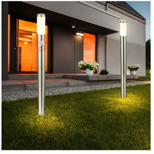 Lampadaire avec détecteur de mouvement, lampe d'extérieur, sur pied, l...