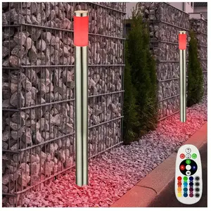 Set de 2 lampadaires, éclairage extérieur, télécommande dans un set co...