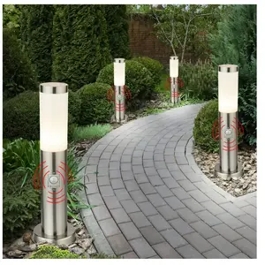Lampadaire extérieur avec détecteur de mouvement, éclairage de jardin,...