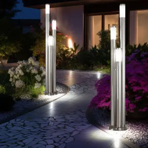 Lampe de jardin 170 cm balisage extérieur lampadaire extérieur inox la...