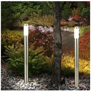Lot de 2 lampes led sur pied éclairage de chemin de jardin patios écla...