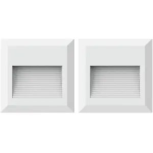 ETC-SHOP Applique murale d'extérieur, lampe d'escalier, lampe de marche LED bla... pas cher