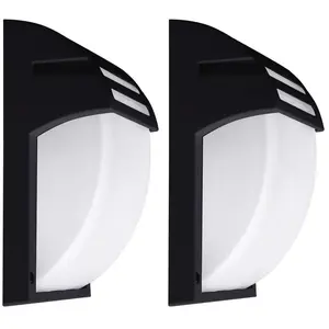 Lot de 2 lampes d'extérieur led rgb spots muraux alu façades de jardin...