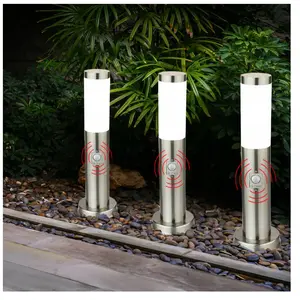 Lampe de chemin led lampadaire lumière de jardin en acier inoxydable l...