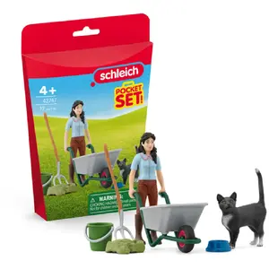 Schleich Mini Monde - Emily prend soin des animaux pas cher