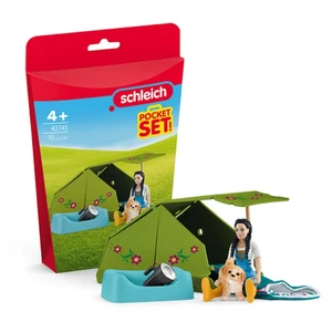 Schleich Mini Monde   Kim part en camping pas cher