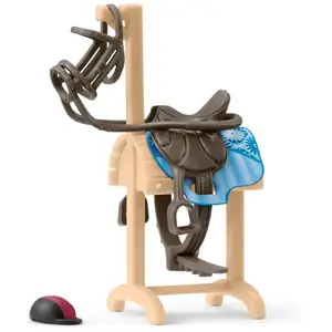 Schleich Horse Club Accessoires Chariot Porte Selle Et Brides pas cher