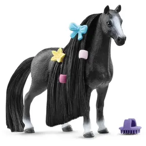 Schleich - Jument Quarter Horse à coiffer multicolore T.U pas cher