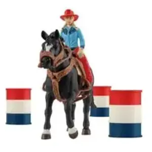 Comparateur de prix : Figurines Farm World : Cowgirl et Tonneaux de Racing Schleich-42576