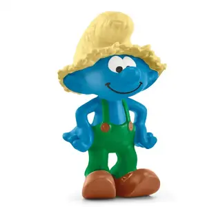 Figurine Schtroumpf fermier - SCHLEICH - 20837 - Enfant - Mixte - Bleu - Extérieur pas cher